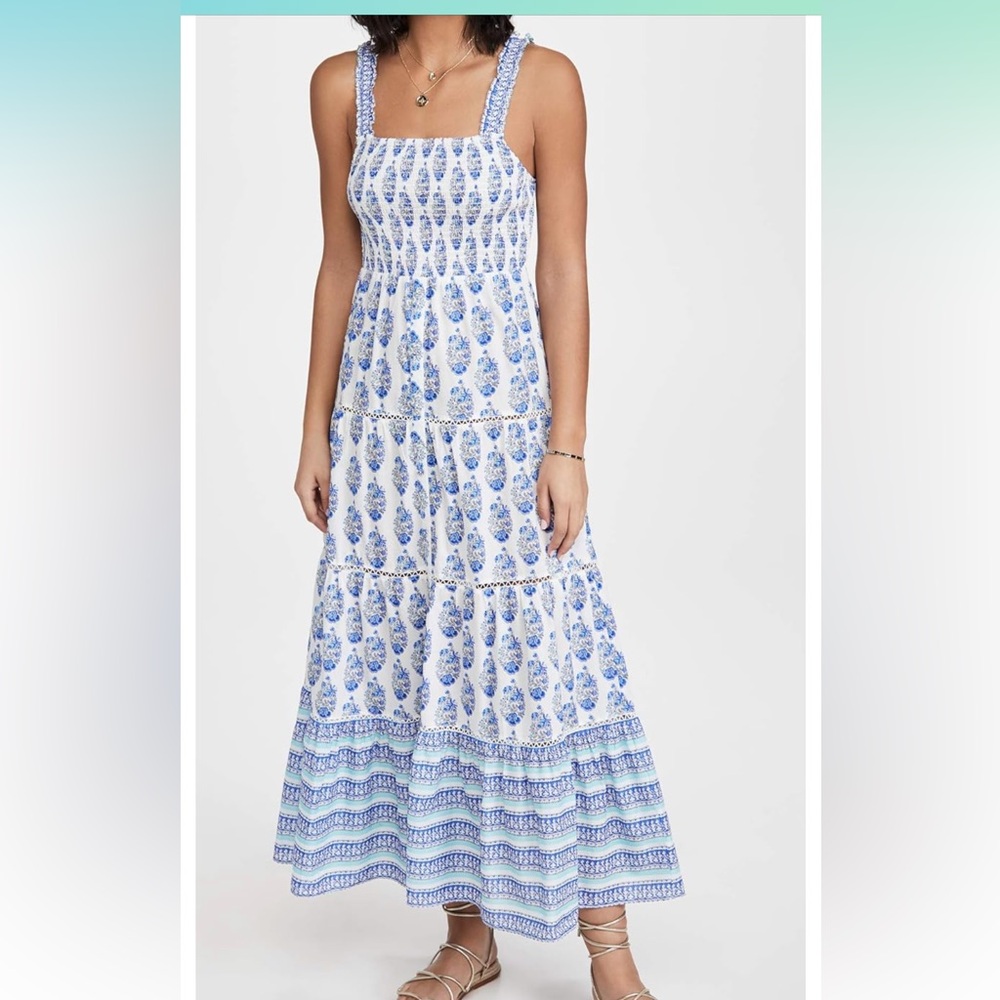 Playa Lucila Smocked Dress - White